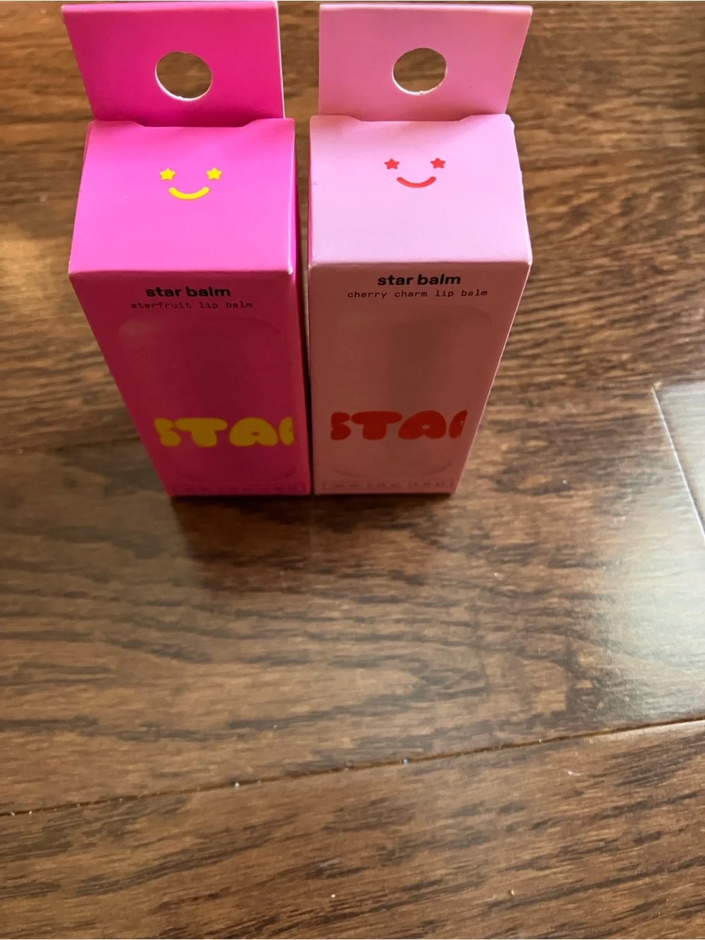 Star Balm Lip Balm Duo — Cherry Charm & Starfruit in Pink W/ free hair pins:):)
